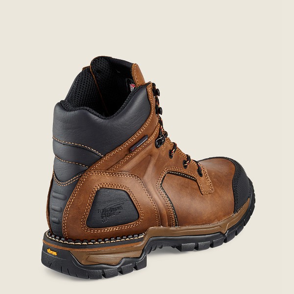 Red Wing Mens Flexforce® - 6-inch Waterproof Toe - Safety Boots Brown/Black - 3416MJXOC